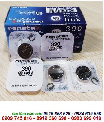 Pin Renata SR1130SW Silver Oxide 1.55V chính hãng Renata Thụy Sĩ